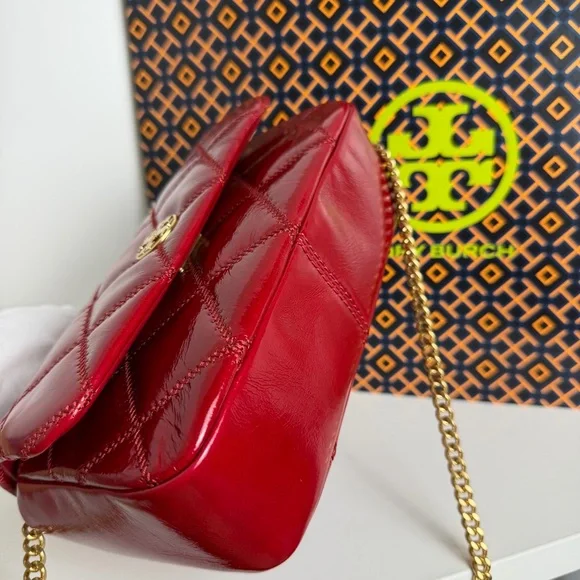 NWT Tory Burch Willa Shine Mini Top Handle Bag - Picture 6 of 12